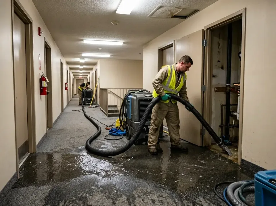 multi-unit-apartment-hallway-f-005 — frequently asked questions, Emergency Burst Pipe Water Extraction & Removal in Ponder,…